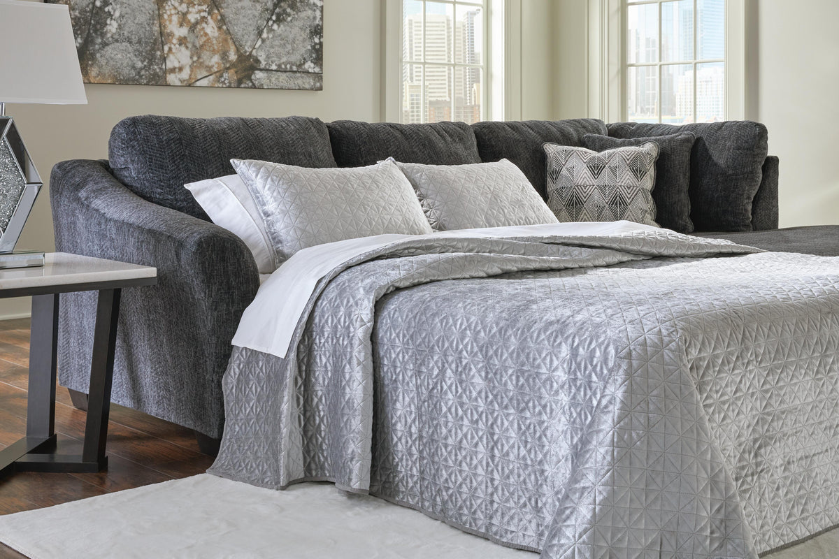 Biddeford sectional, 2-Piece Sleeper Sectional with Chaise · Right-Facing Chaise · 118 × 73 × 40 in, view 2