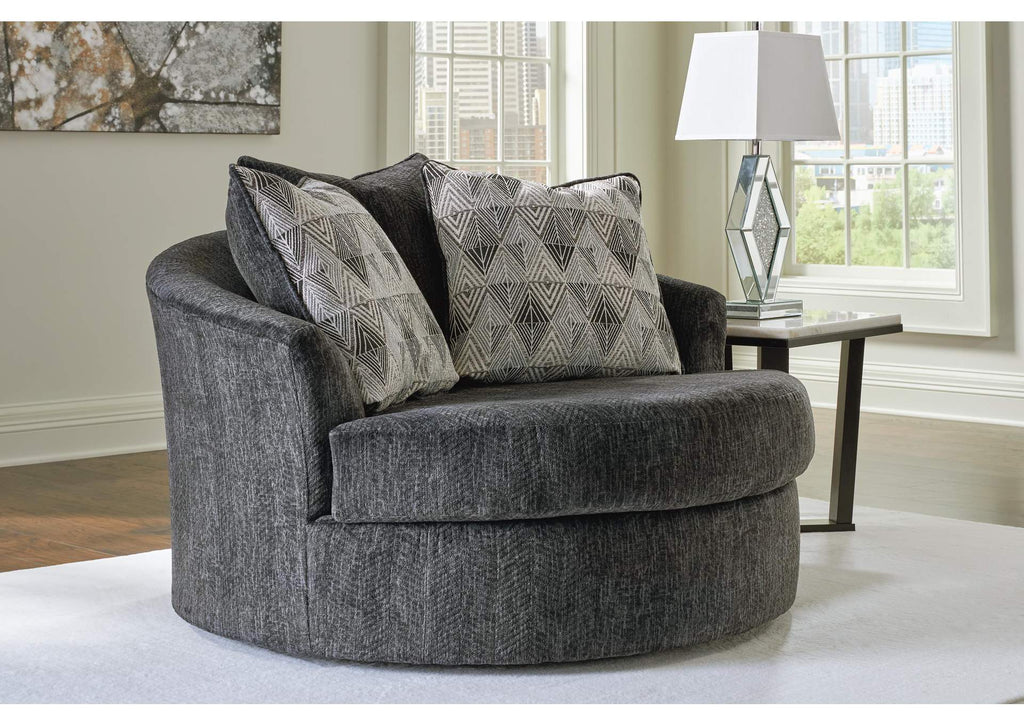 Biddeford Oversized Swivel Accent Chair