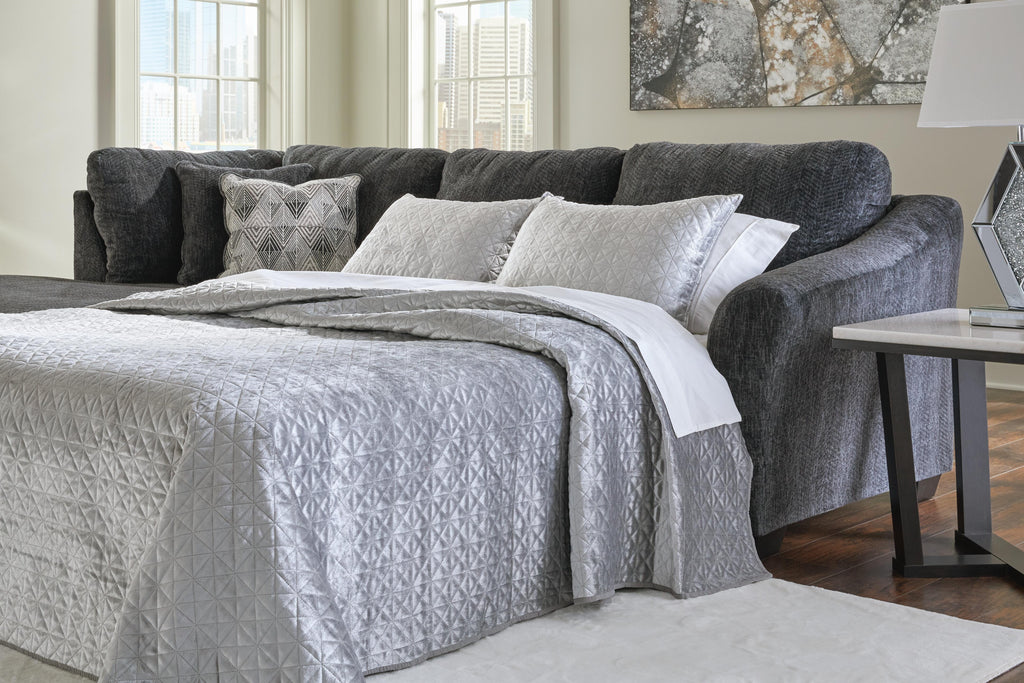 Biddeford sectional, 2-Piece Sleeper Sectional with Chaise · Left-Facing Chaise · 118 × 73 × 40 in, view 2