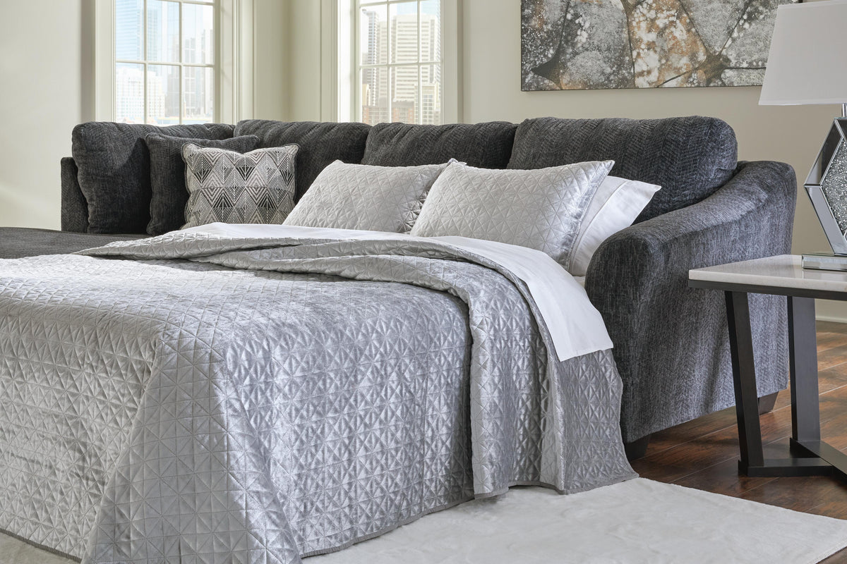 Biddeford sectional, 2-Piece Sleeper Sectional with Chaise · Left-Facing Chaise · 118 × 73 × 40 in, view 2