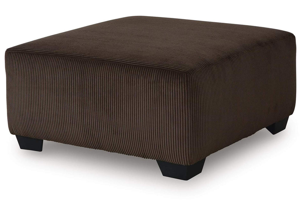 Kimlee Oversized Accent Ottoman angled view