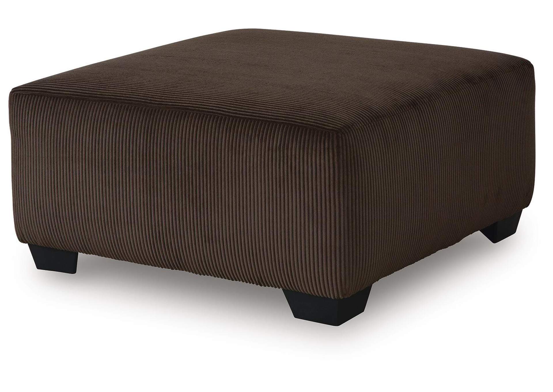 Kimlee Oversized Accent Ottoman angled view