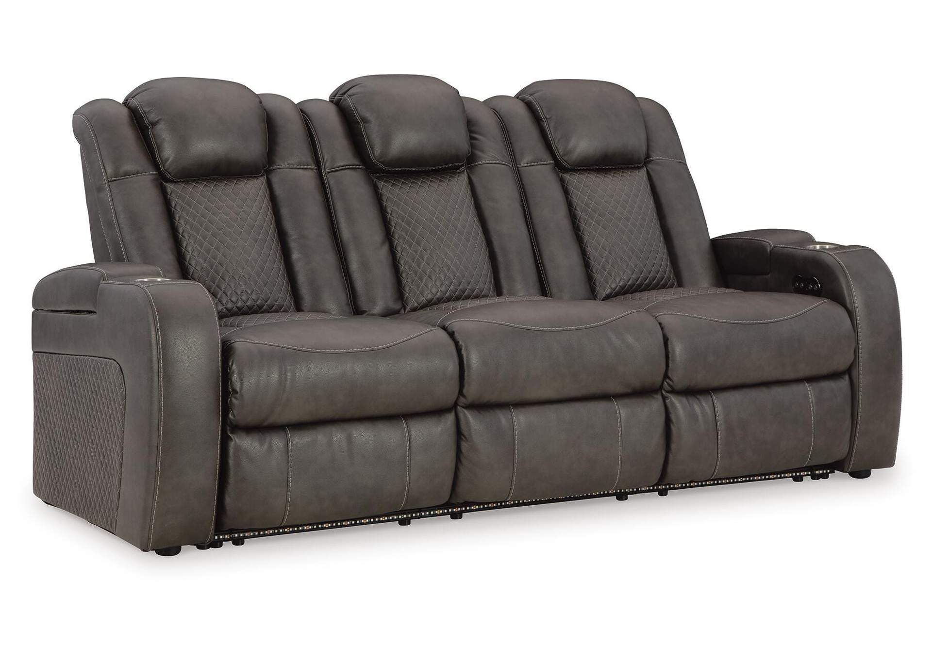Fyne-Dyme Power Reclining Sofa angled view