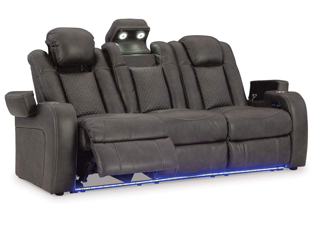 Fyne-Dyme Power Reclining Sofa angled view