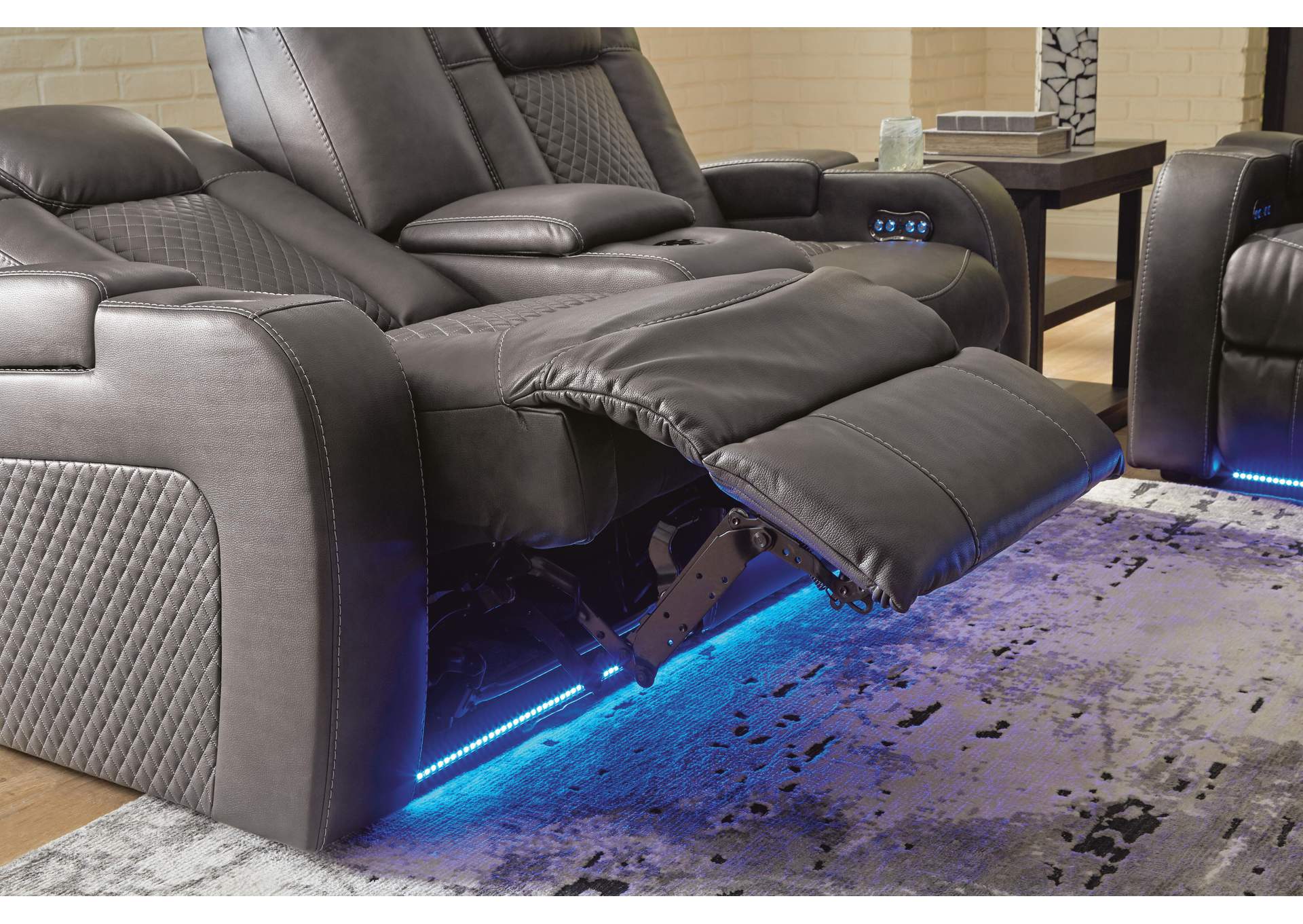 Fyne-Dyme Power Reclining Loveseat with Console