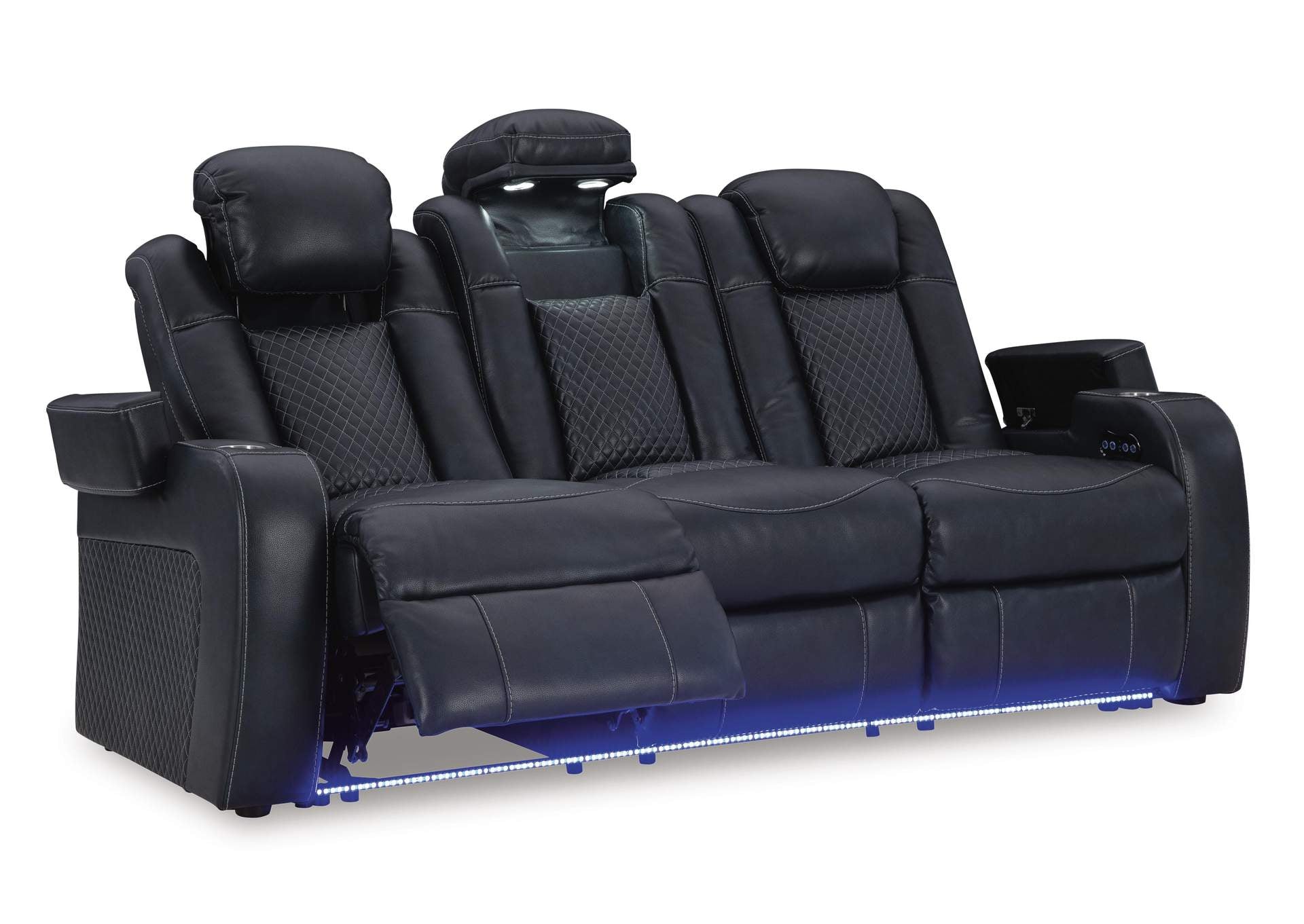 Fyne-Dyme Power Reclining Sofa angled view