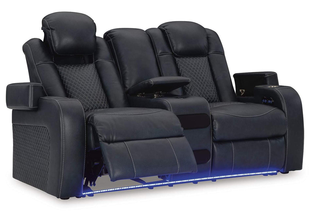 Fyne-Dyme Power Sofa, Loveseat and Recliner angled view