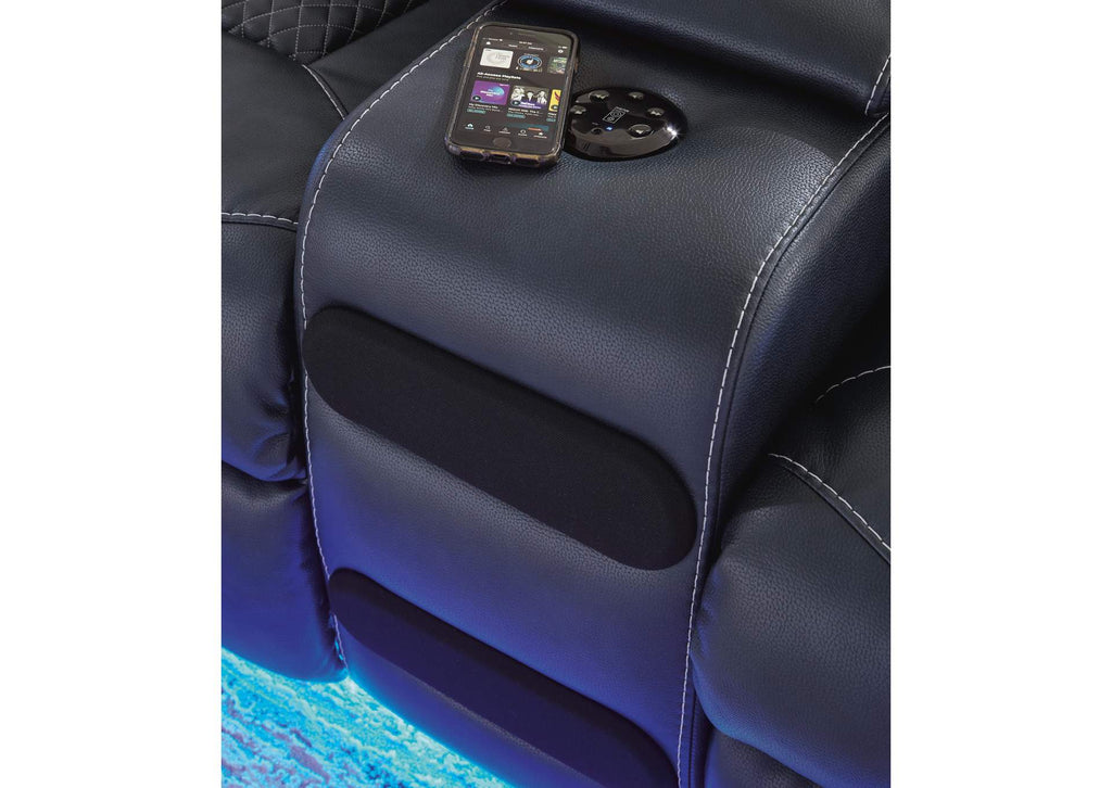 Fyne-Dyme Power Reclining Loveseat with Console