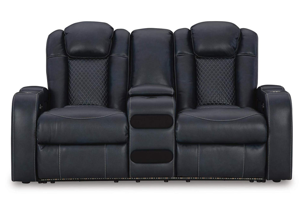Fyne-Dyme Power Reclining Loveseat with Console