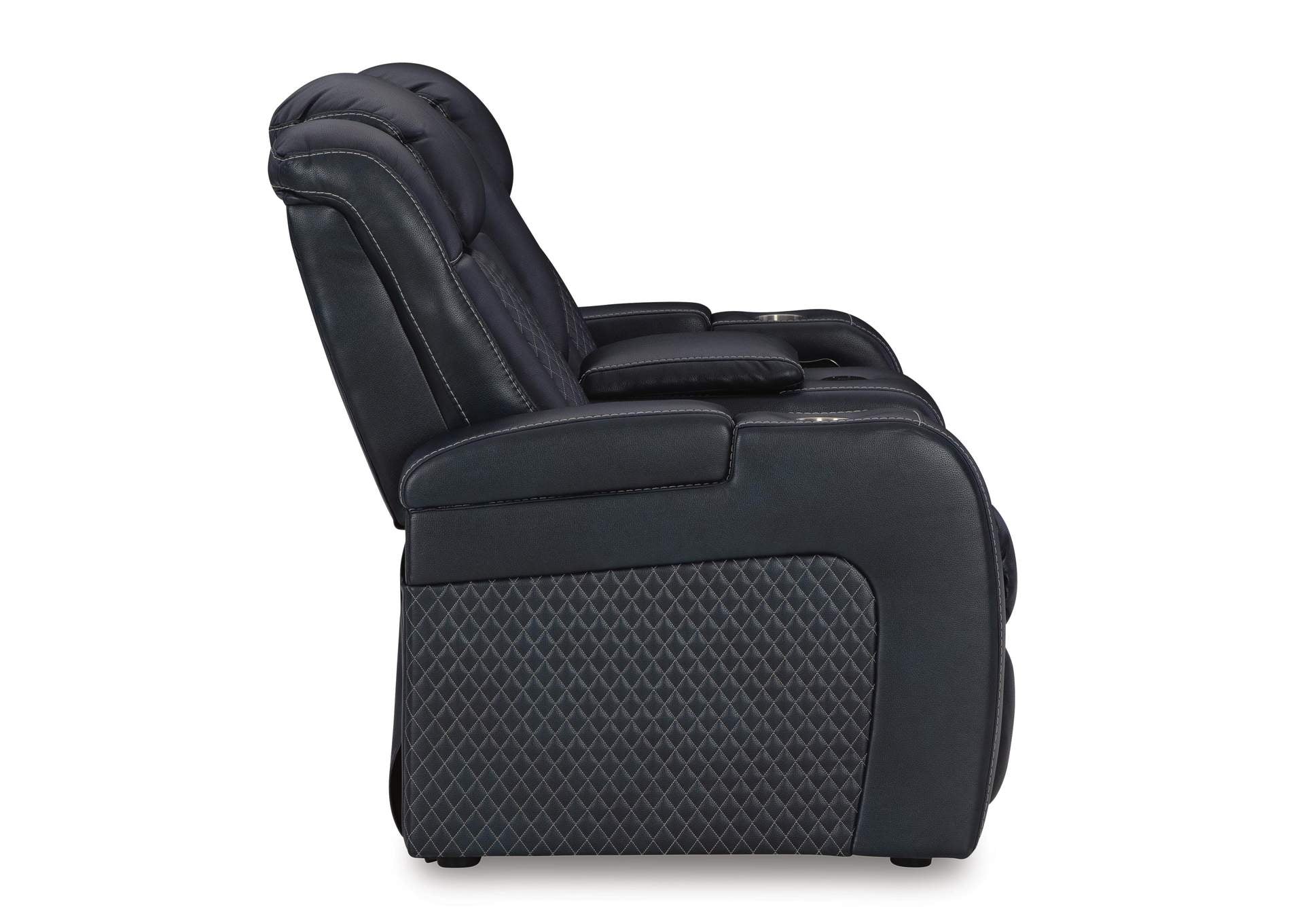 Fyne-Dyme Power Reclining Loveseat with Console side view