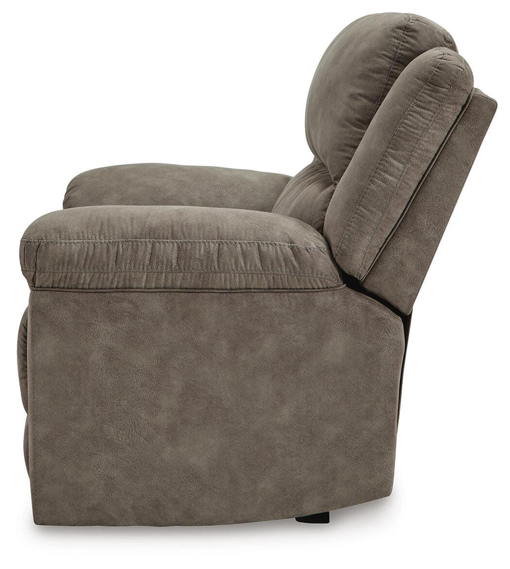 Laresview Oversized Recliner in Fossil, alternate side view