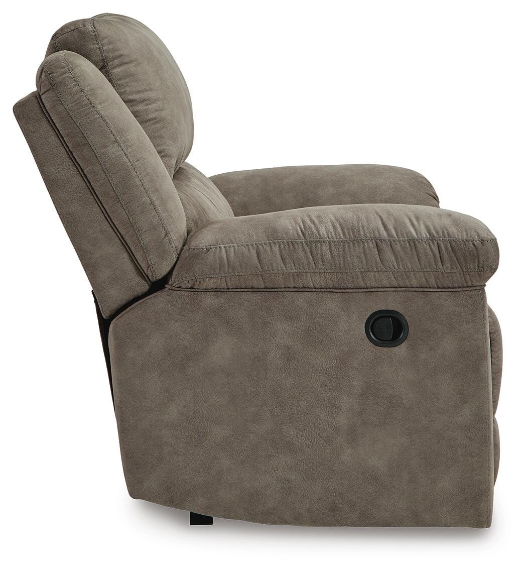 Laresview Oversized Recliner in Fossil, side view