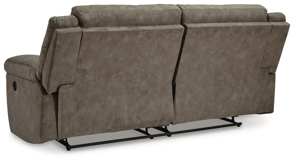 Laresview Reclining Sofa in Fossil, back view