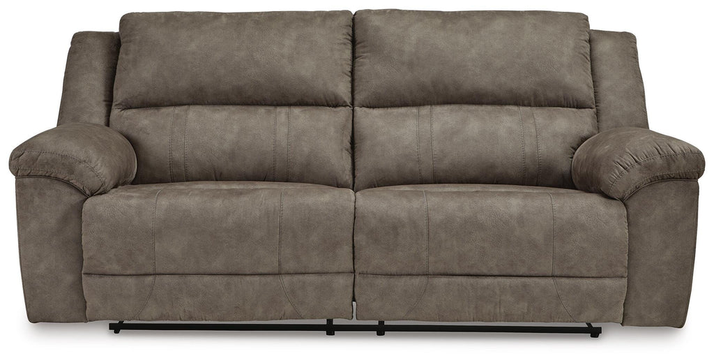 Laresview Reclining Sofa in Fossil, front view