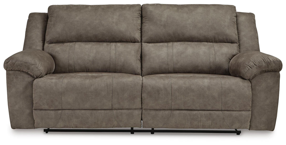 Laresview Reclining Sofa in Fossil, front view