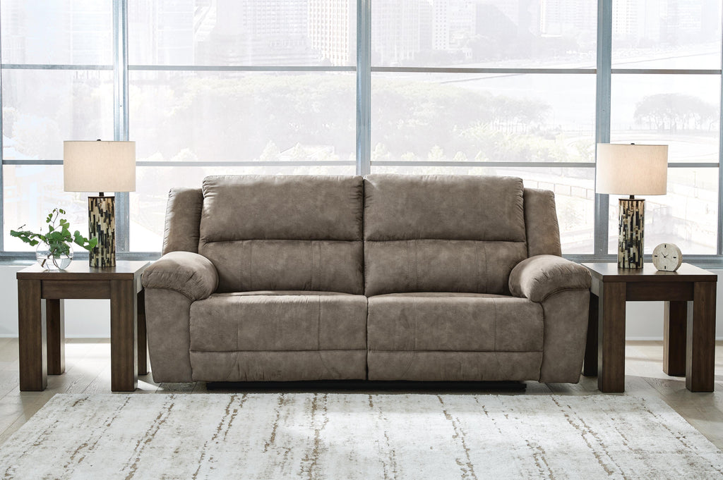 Laresview Reclining Sofa in Fossil, alternate view 3