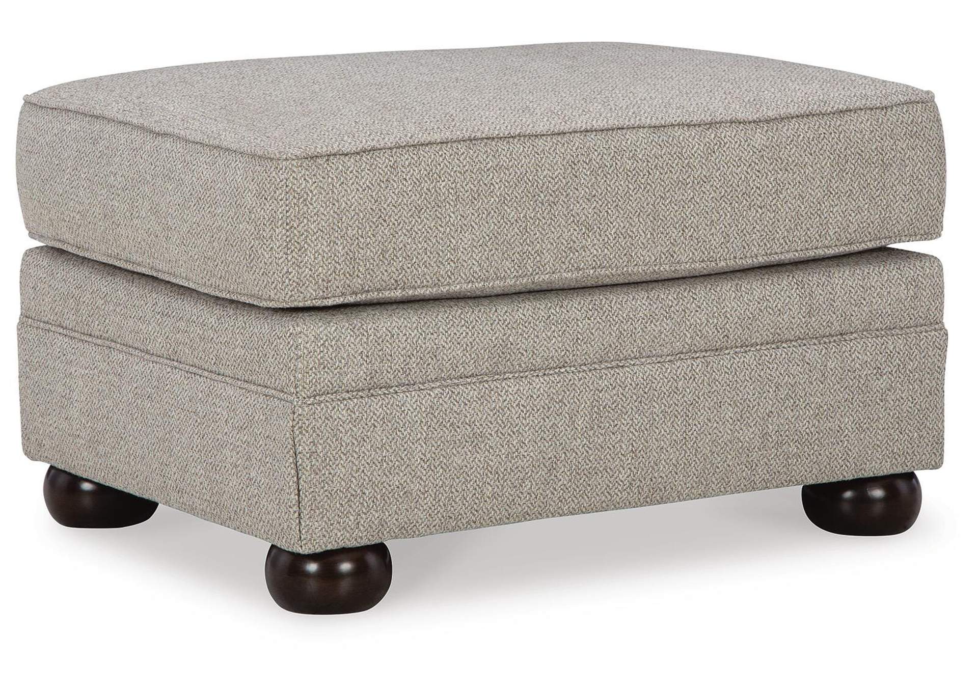 Gaelon Chair and Ottoman angled view