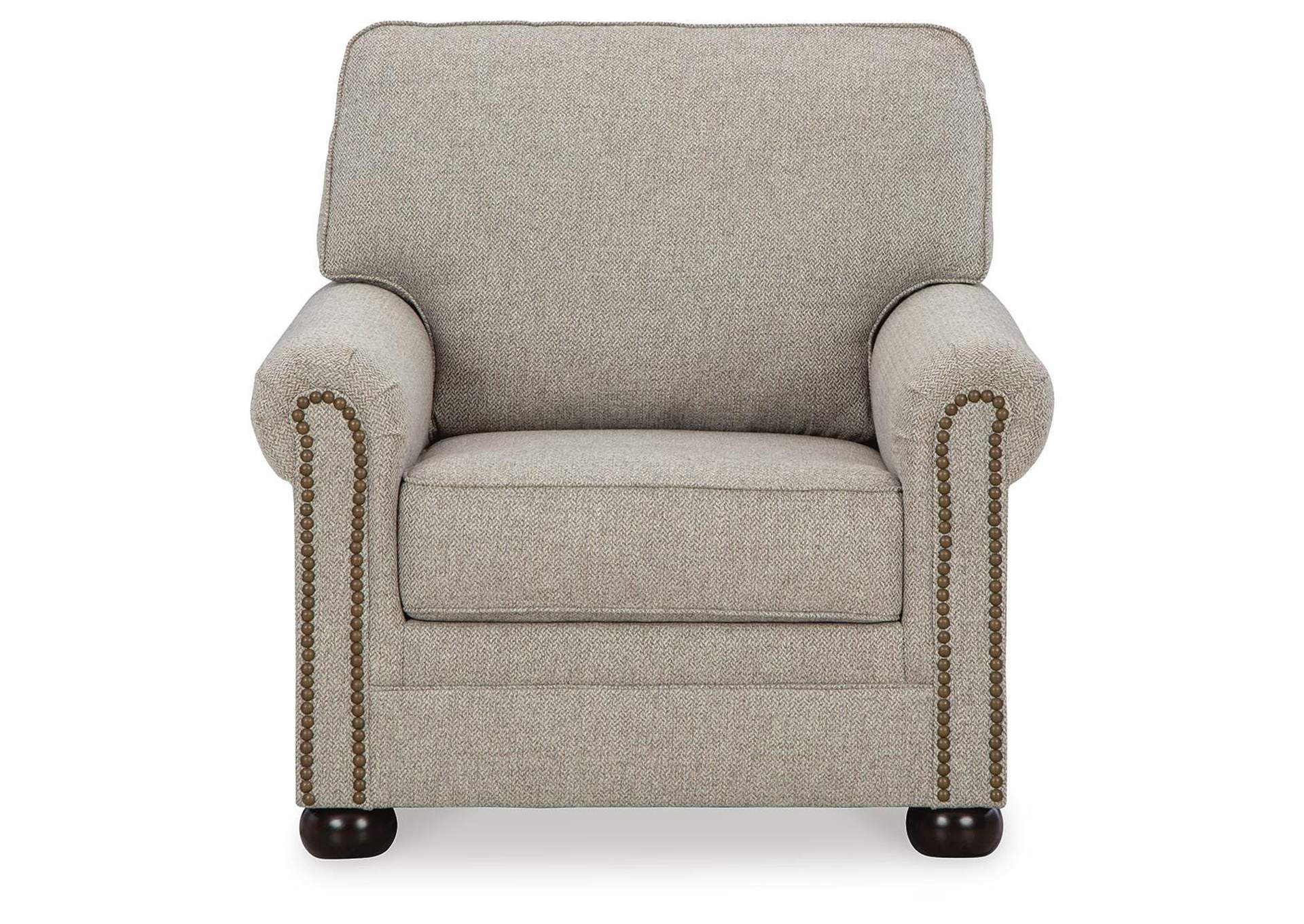 Gaelon Sofa, Loveseat, Chair and Ottoman front view