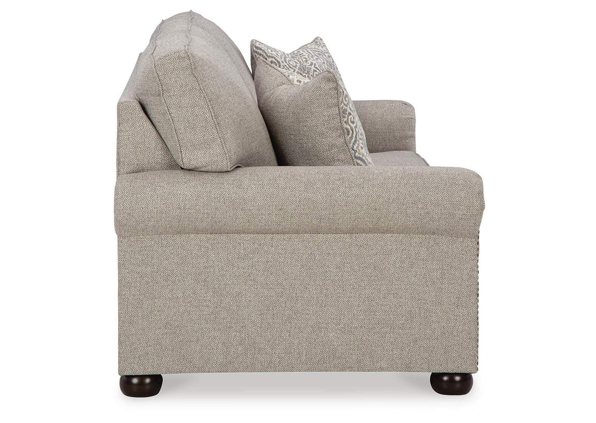 Gaelon Sofa, Loveseat, Chair and Ottoman side view