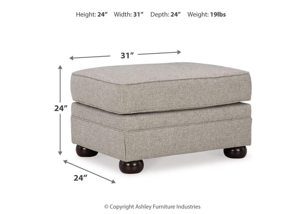 Gaelon Chair and Ottoman dimensions