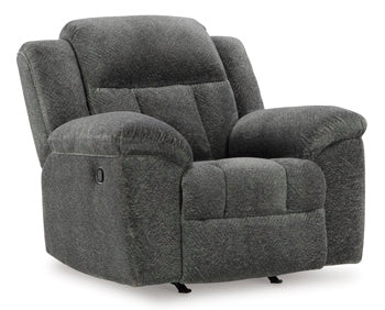 Frohn Recliner in Graphite, closed view