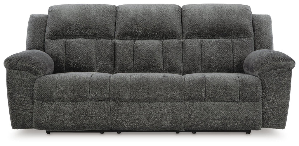 Frohn Reclining Sofa in Graphite, front view