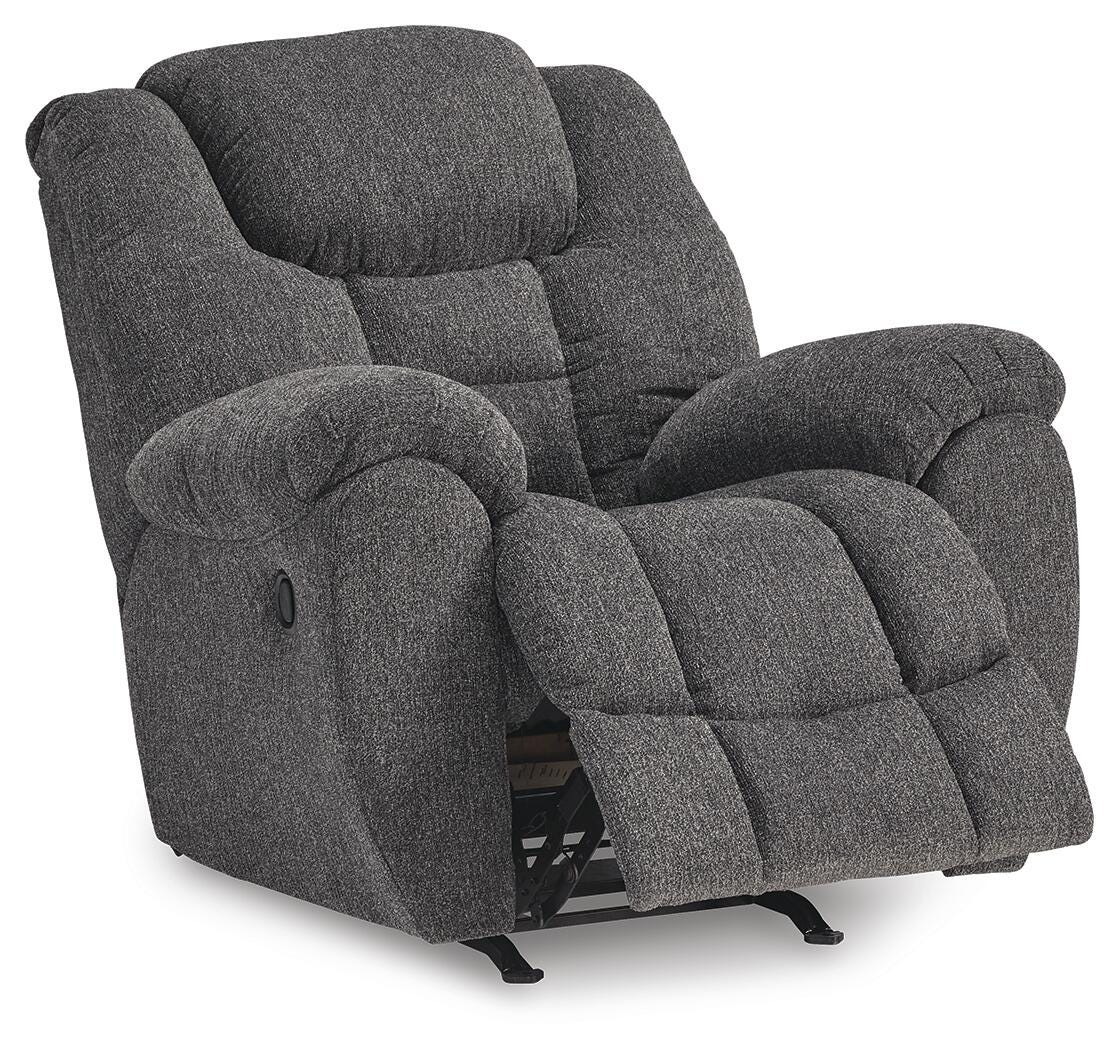Foreside Recliner in Charcoal, open view
