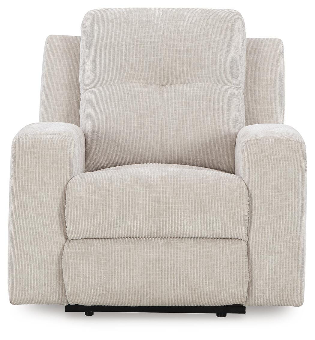 Danum Recliner in Stone, front view