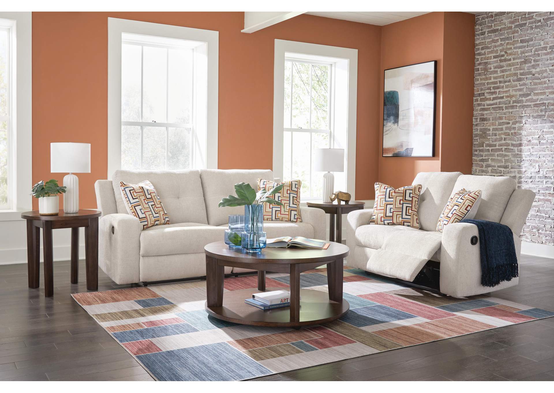 Danum Manual Reclining Sofa and Loveseat
