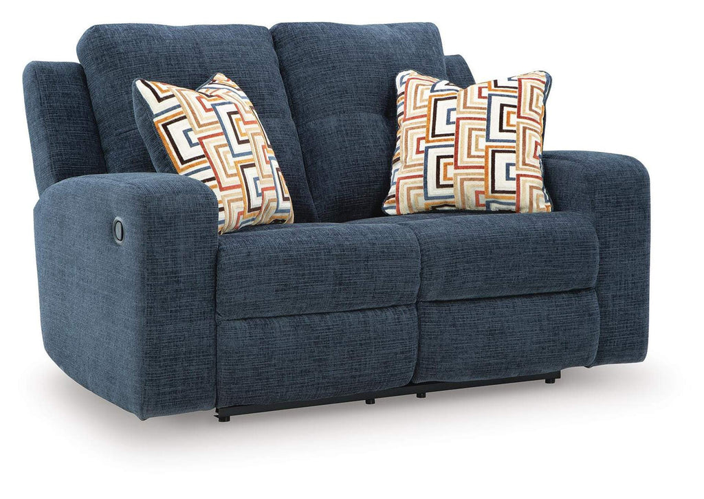 Danum Reclining Loveseat angled view