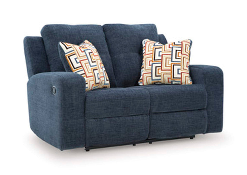 Danum Reclining Loveseat angled view