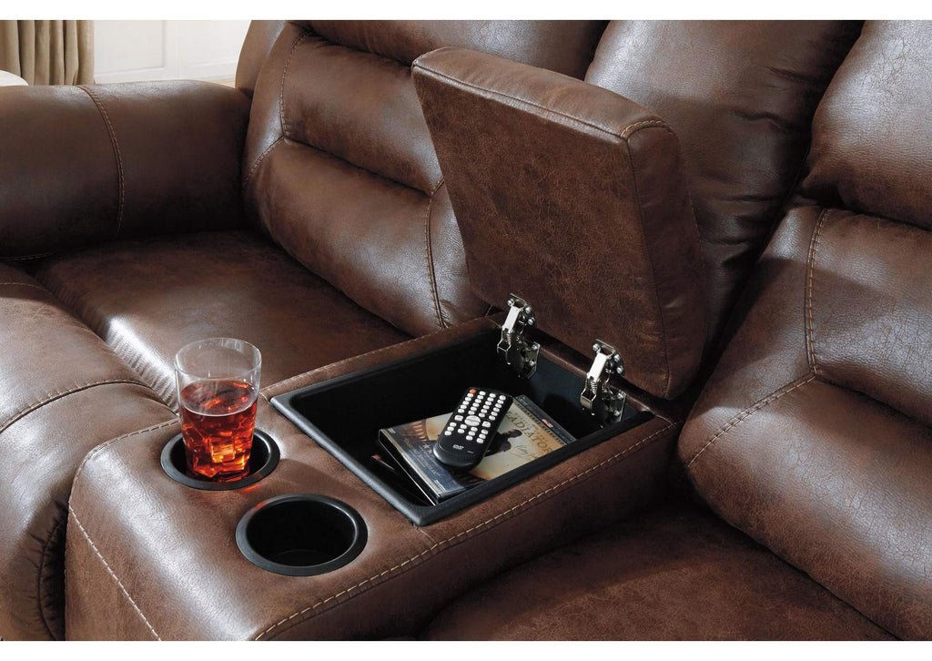Stoneland Reclining Loveseat with Console