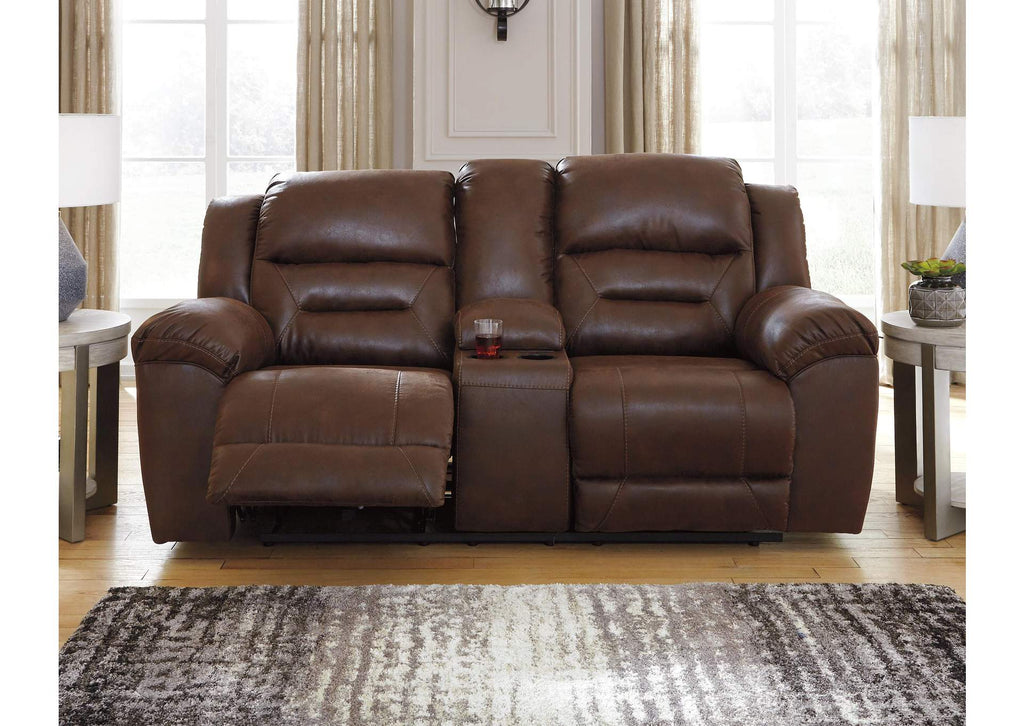 Stoneland Power Reclining Loveseat with Console room view