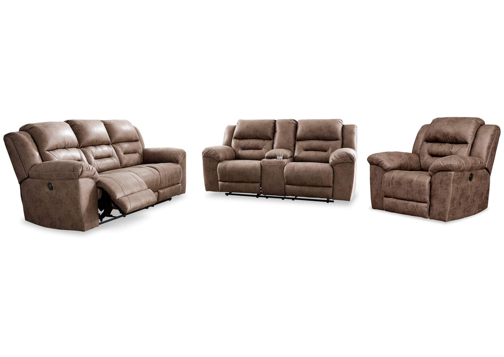 Stoneland Power Reclining Sofa, Loveseat and Recliner Set