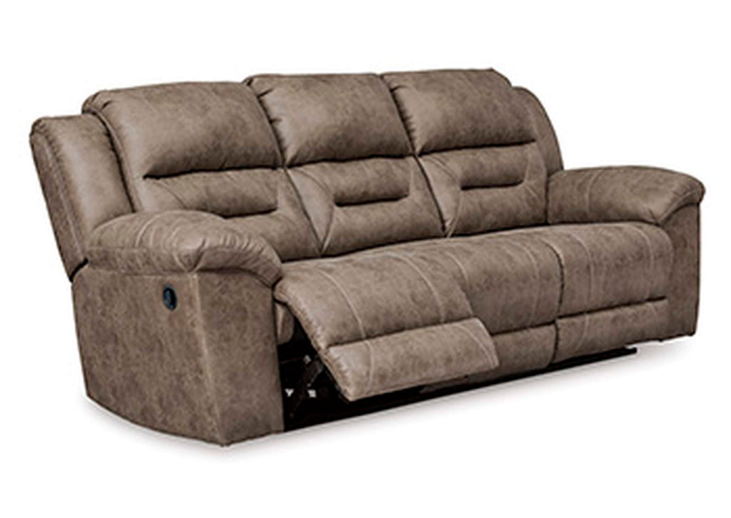 Stoneland Reclining Sofa angled view