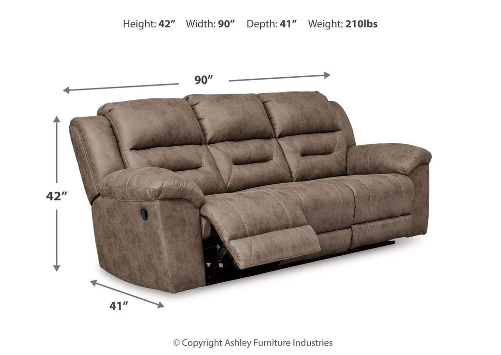 Stoneland Reclining Sofa dimensions