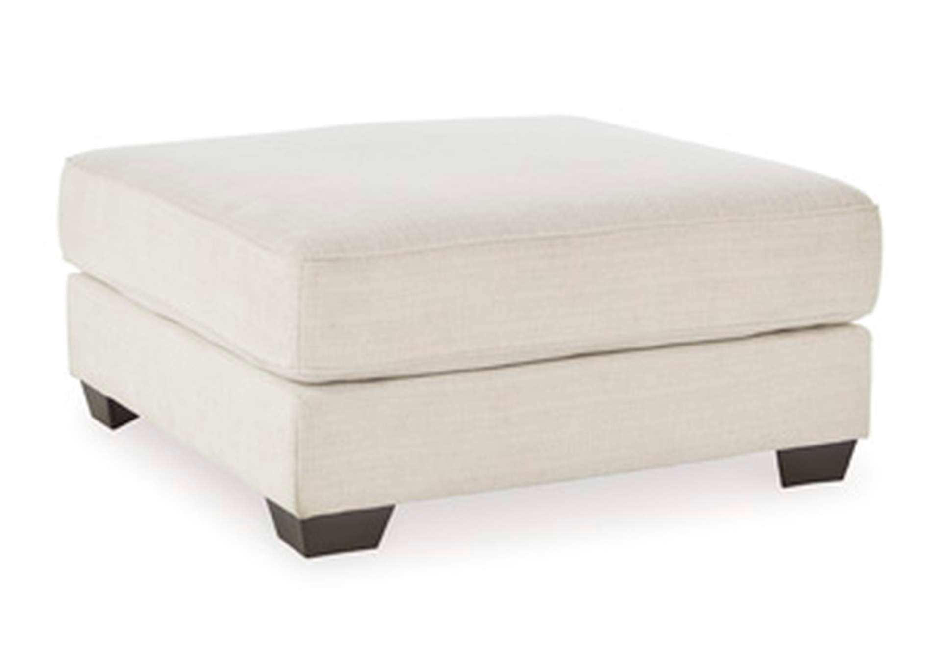 Lerenza Oversized Accent Ottoman angled view