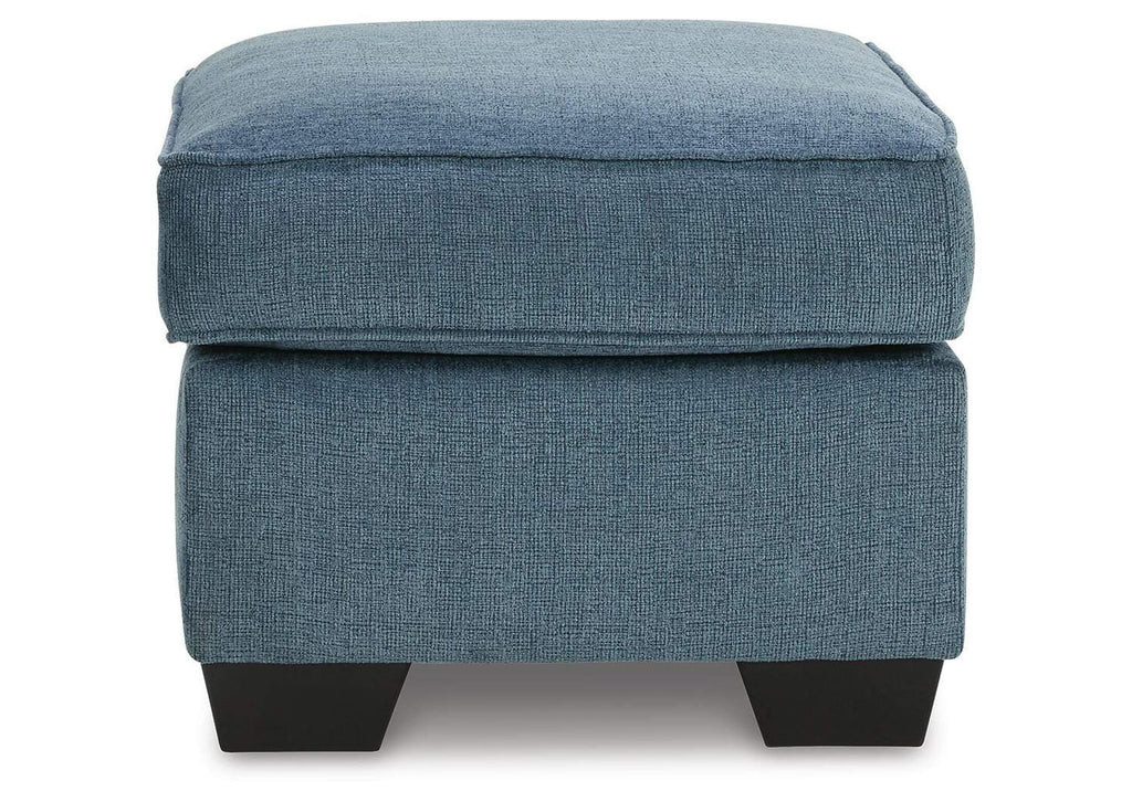Cashton Chair and Ottoman side view