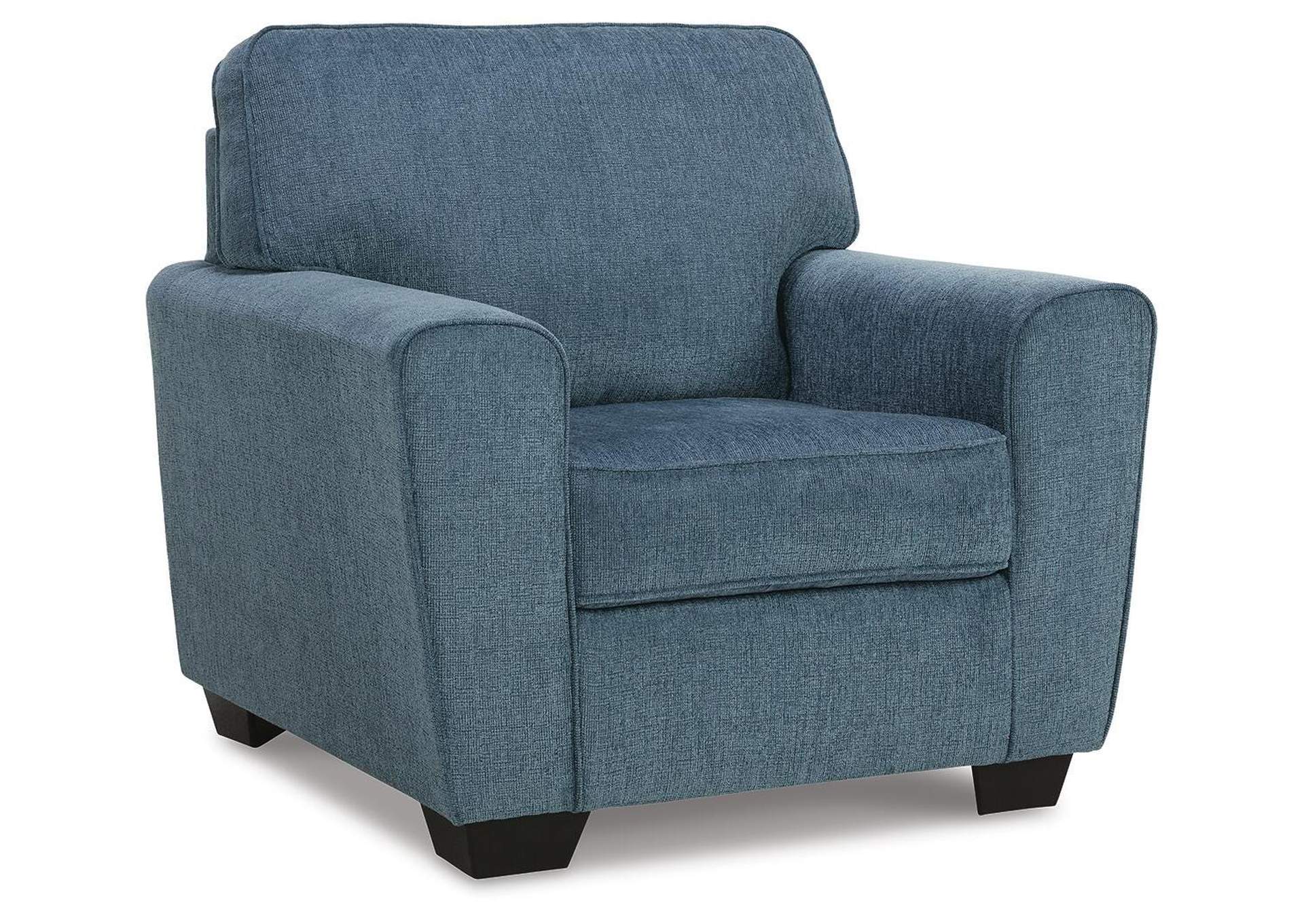 Cashton Chair and Ottoman angled view