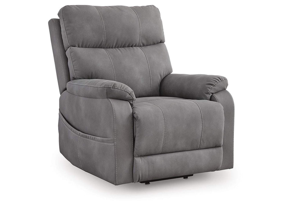 Next-Gen Durapella Power Lift Recliner angled view