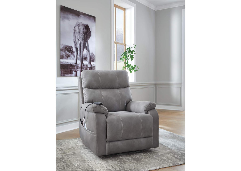 Next-Gen Durapella Power Lift Recliner angled view