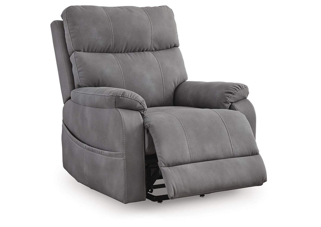 Next-Gen Durapella Power Lift Recliner angled view
