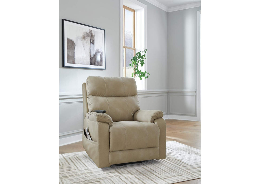 Next-Gen DuraPella Power Lift Recliner in Sand — detail 3
