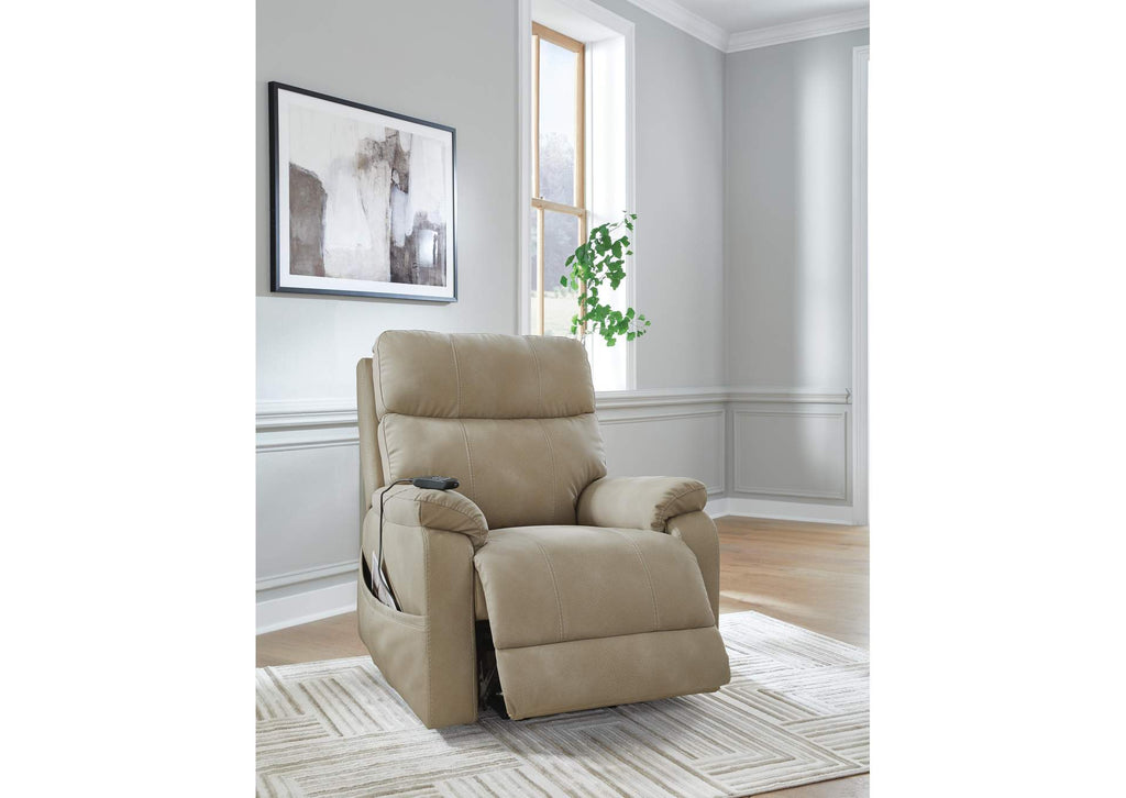 Next-Gen Durapella Power Lift Recliner angled view