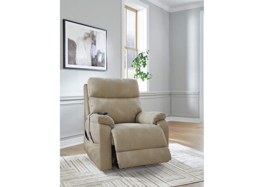 Next-Gen DuraPella Power Lift Recliner in Sand — detail 5