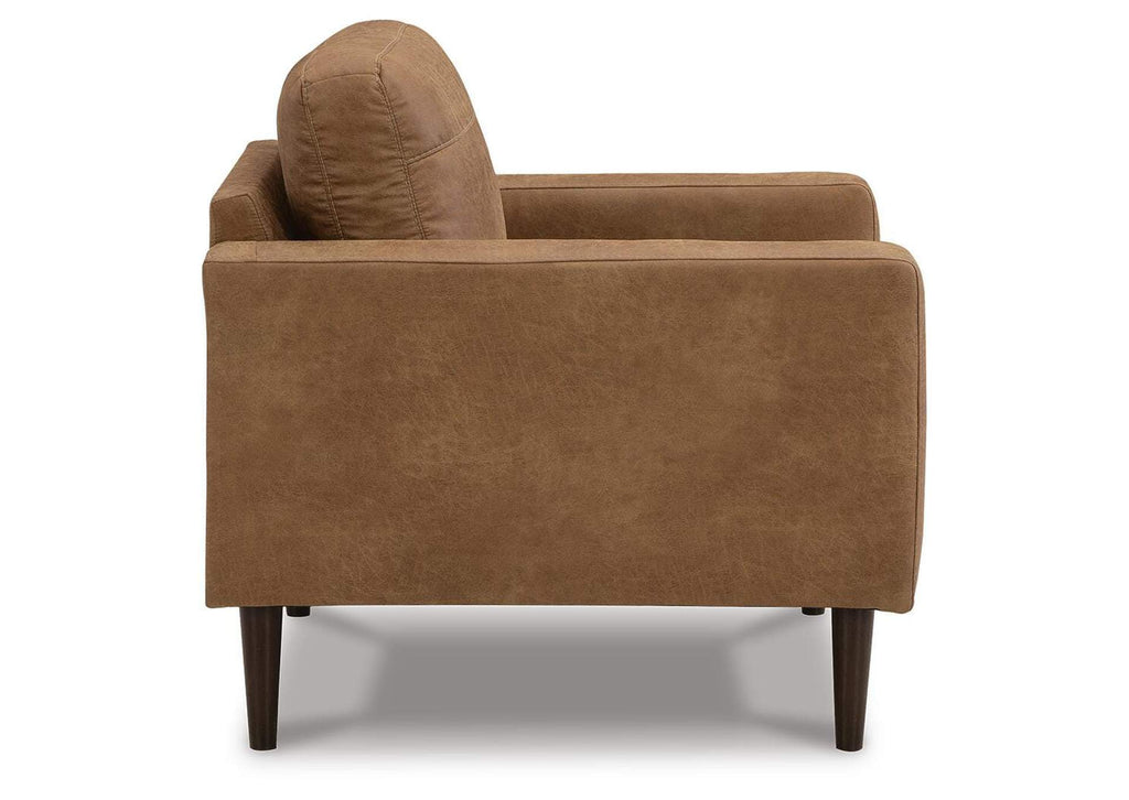Telora Sofa, Loveseat, Chair and Ottoman side view