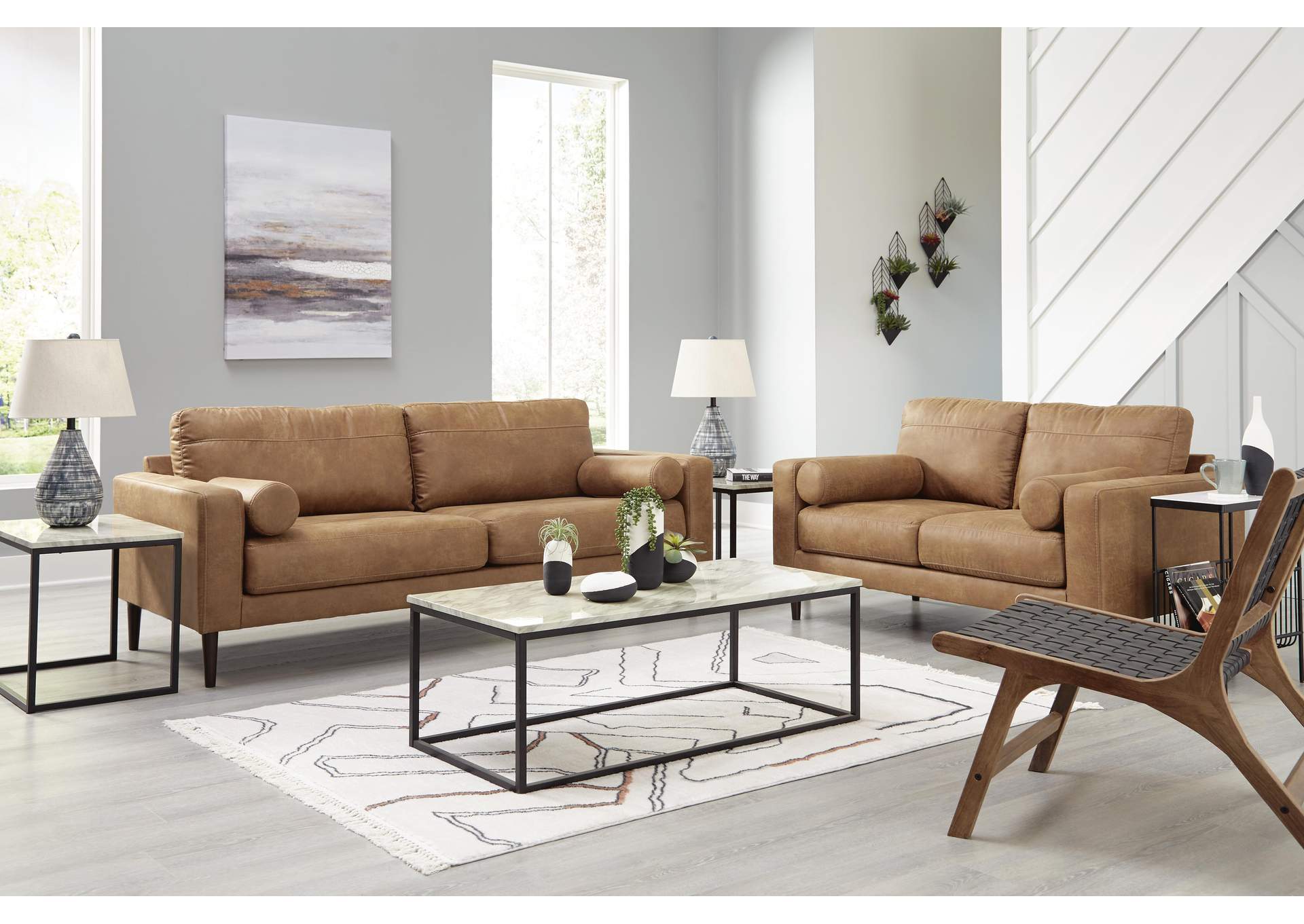 Telora Sofa and Loveseat