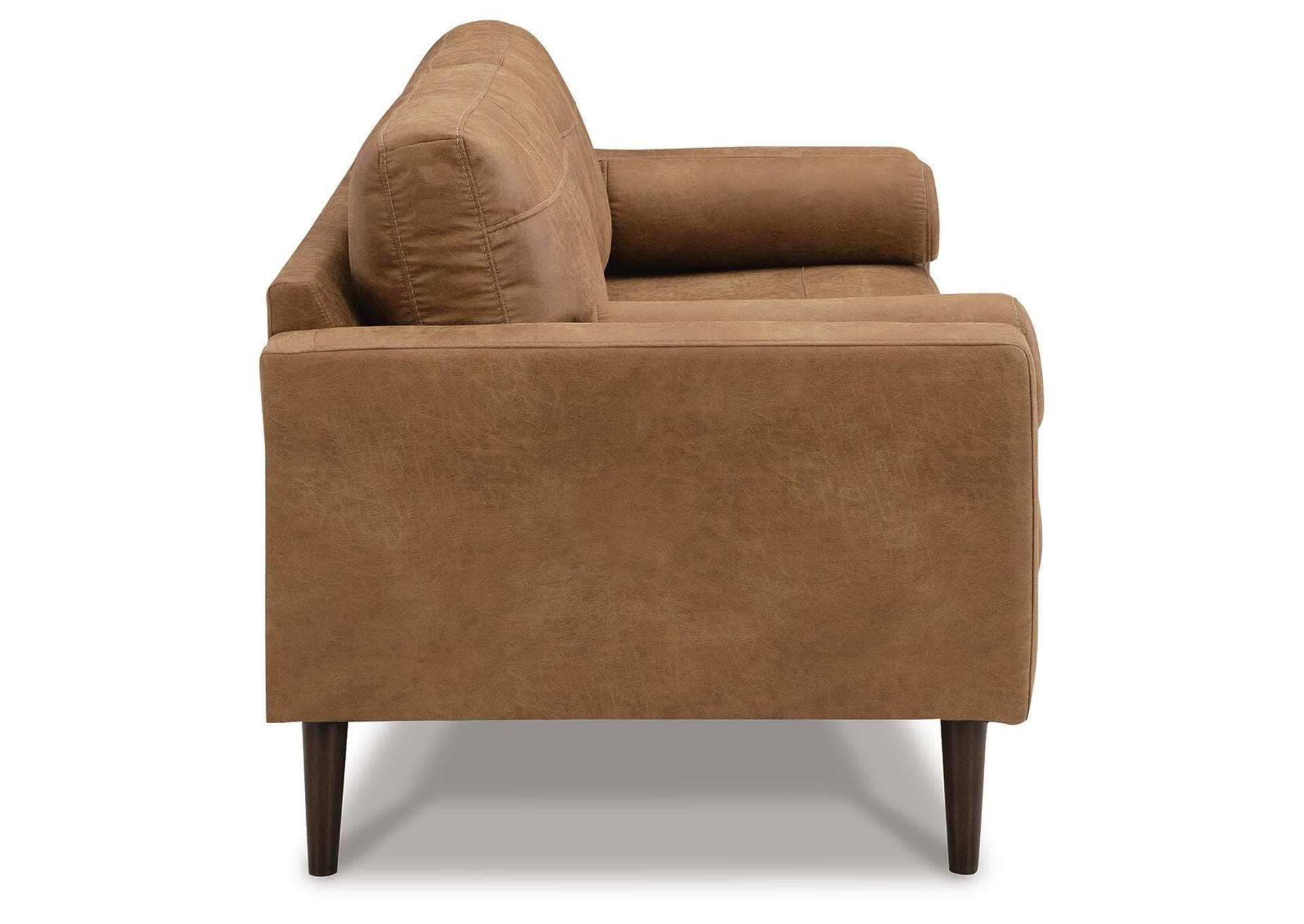 Telora Sofa, Loveseat, Chair and Ottoman side view