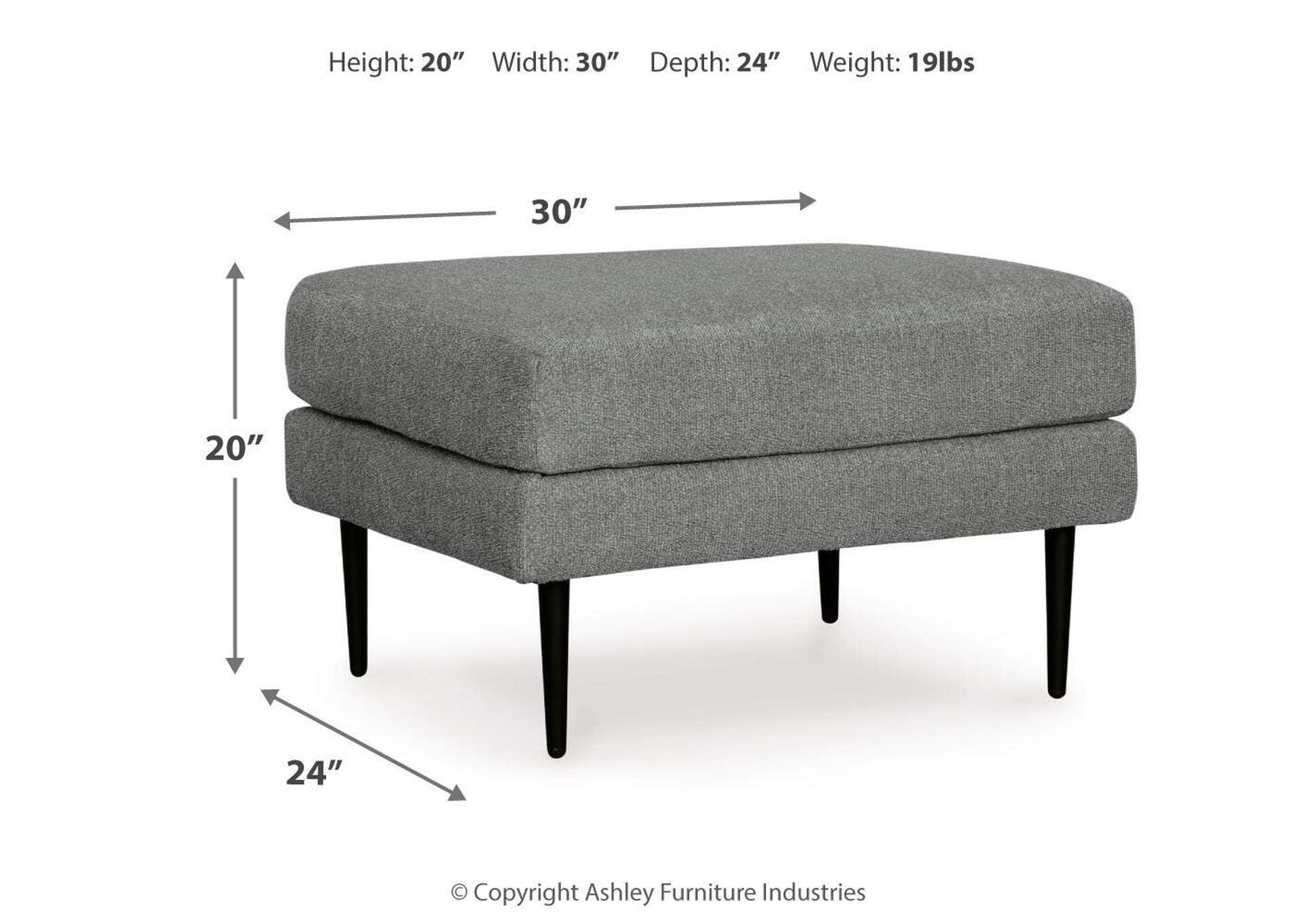 Hazela Ottoman dimensions