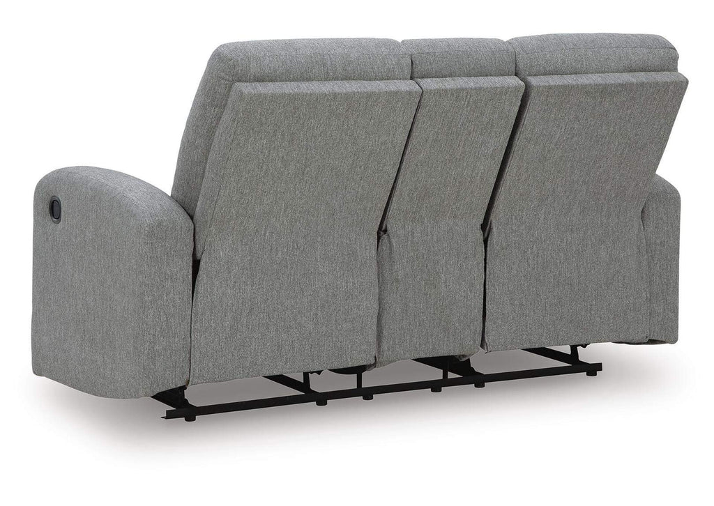 Gauntlet Reclining Loveseat with Console